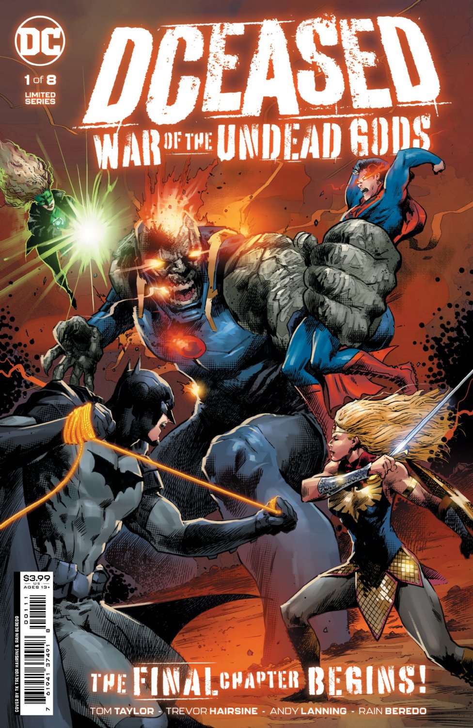 Trevor's Cover to DCeased 1 War of the Gods