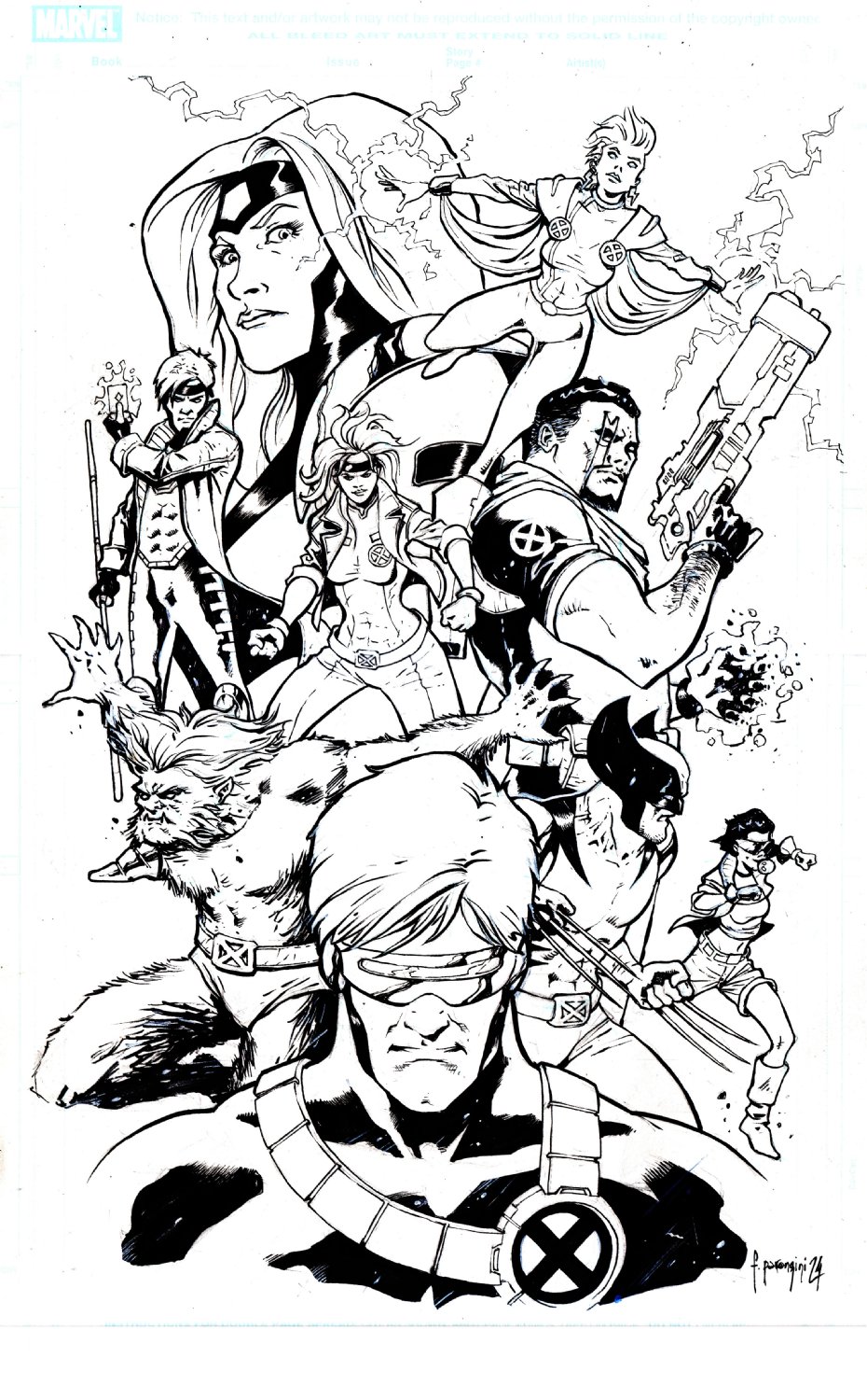 Francisco Paronzini X-Men 97 Illustration