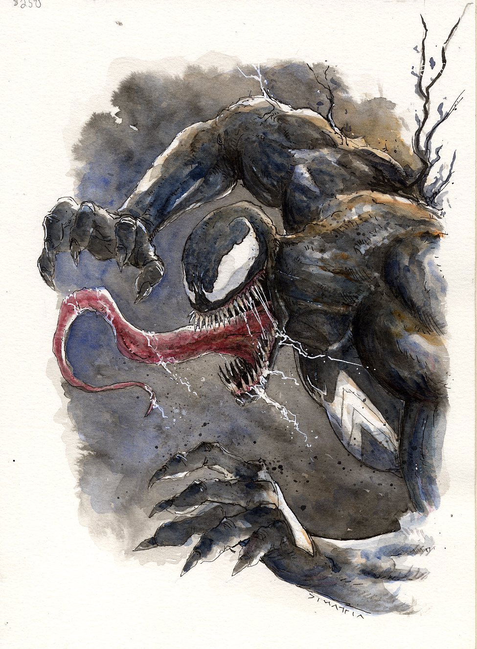 Venom Painted Bust