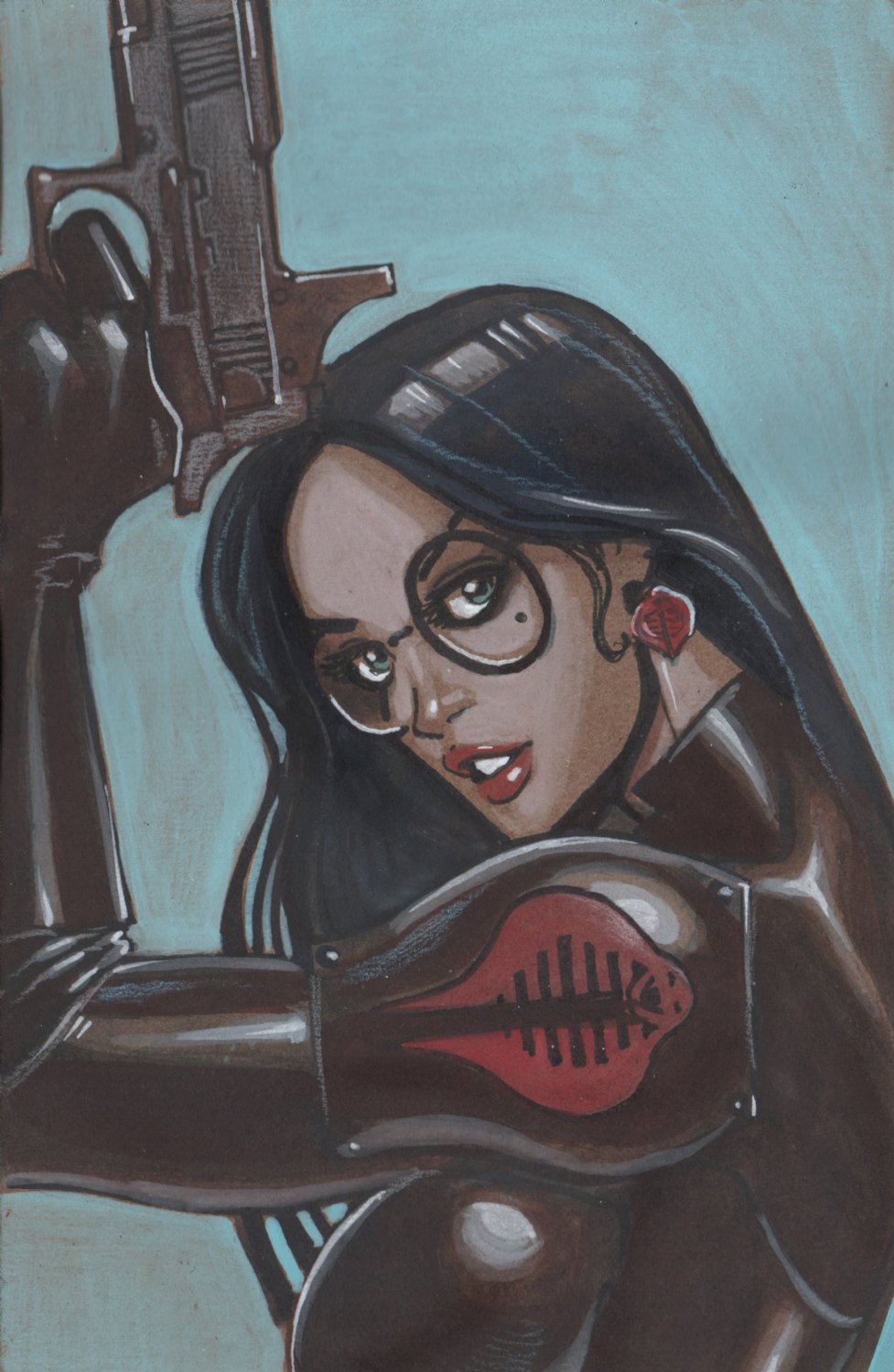 Baroness Bust Watercolor Commission Example
