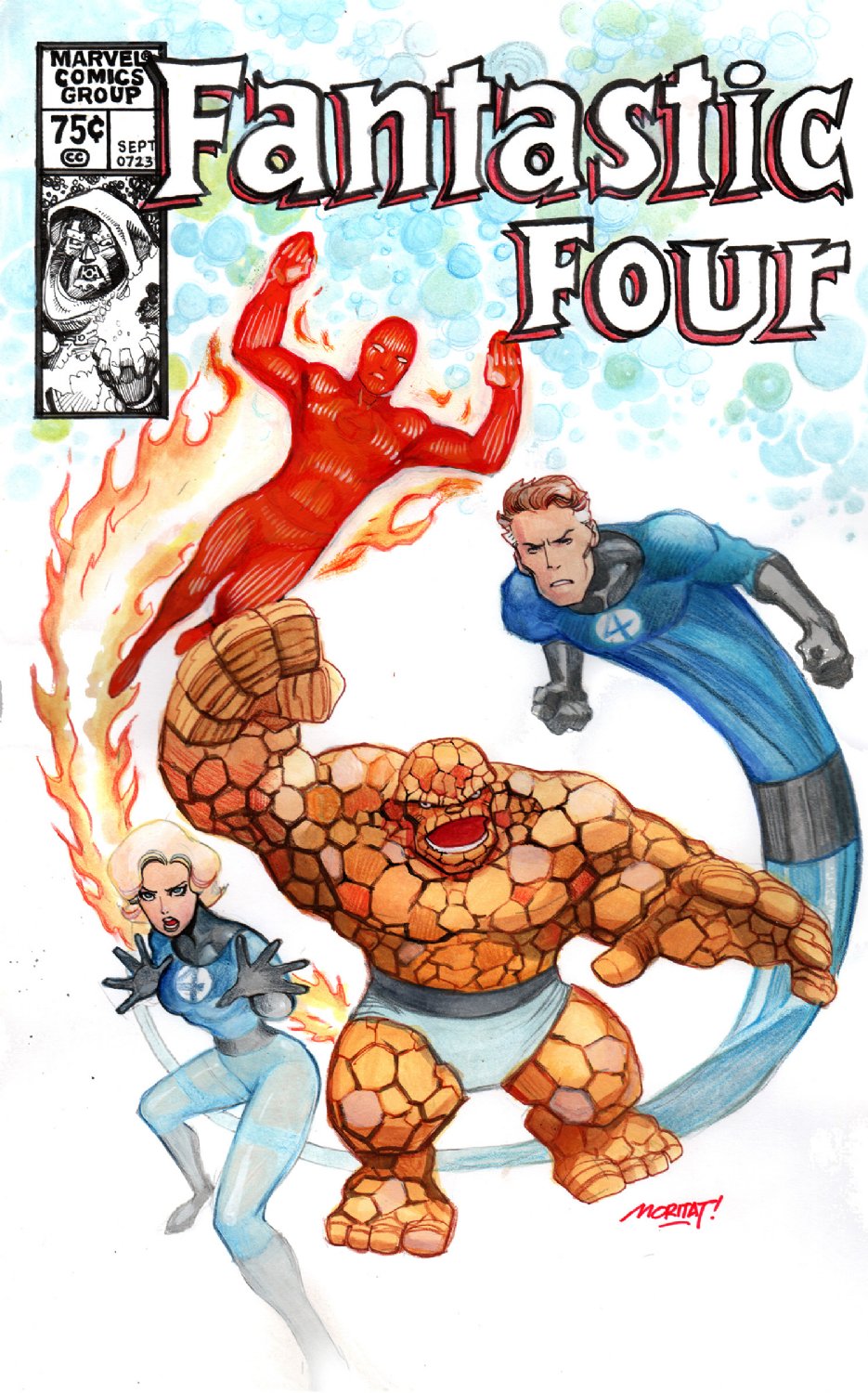 Fantastic Four Cover Quality Commission for Sale