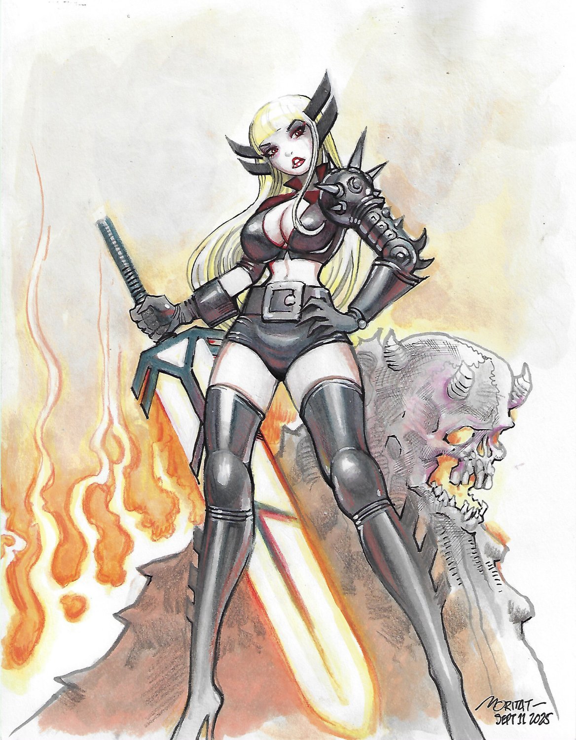1 Char Full Figure Rogue Commission Example