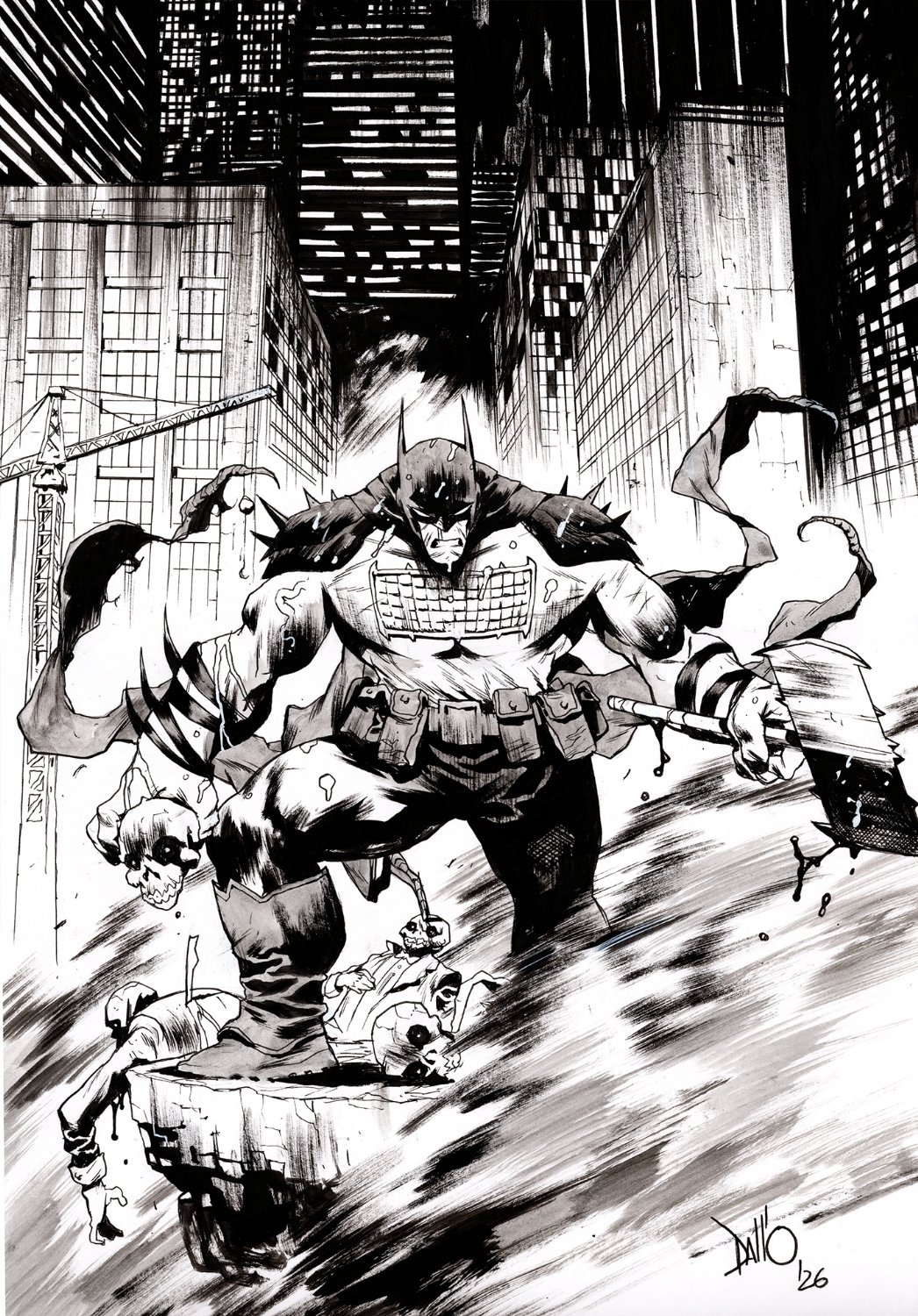 OAX Auction Piece Absolute Batman 1 Char Full Fig with Detailed Background