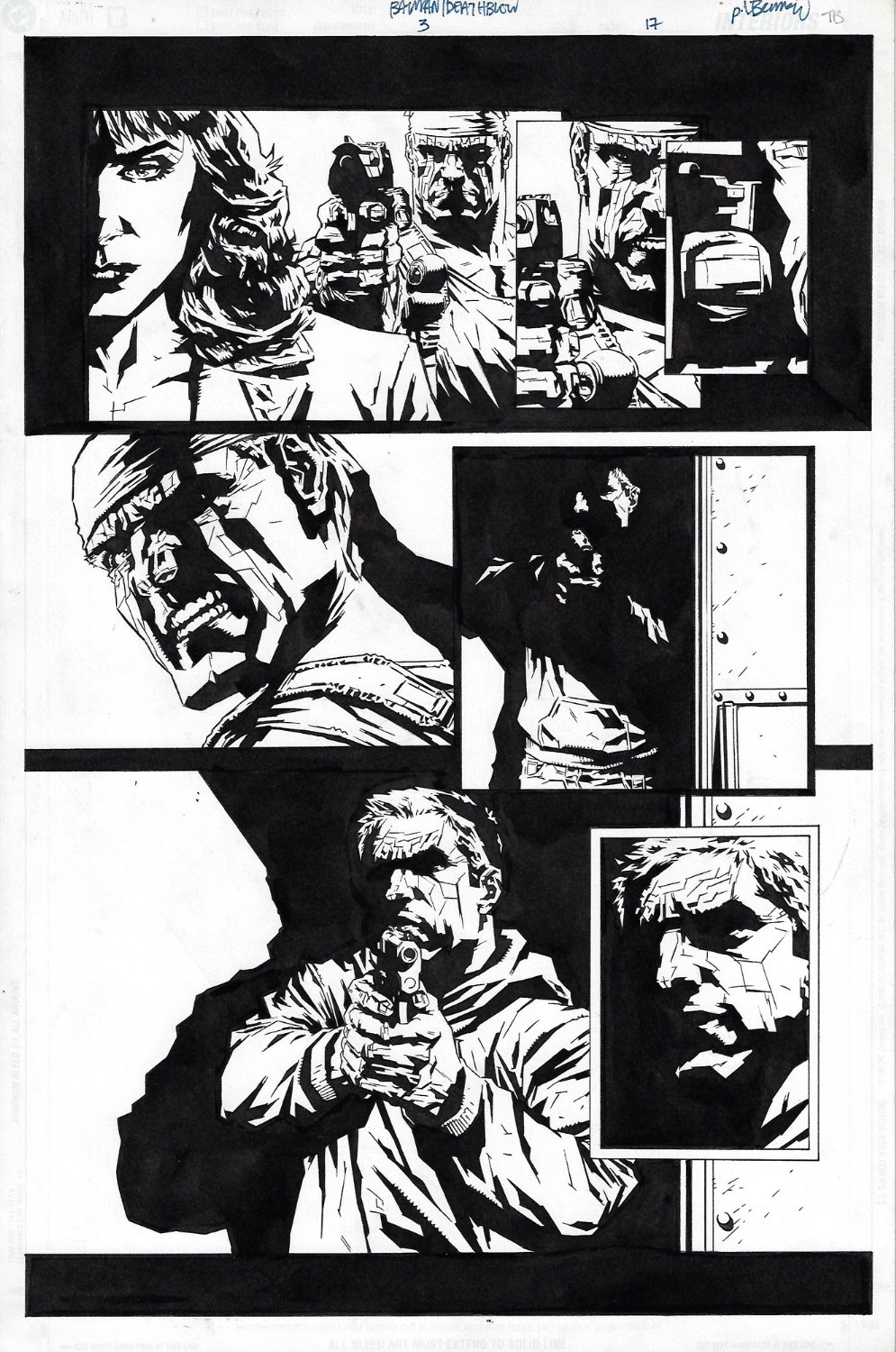 Lee Bermejo Pencils Tim Bradstreet Inks Batman Deathblow Art
