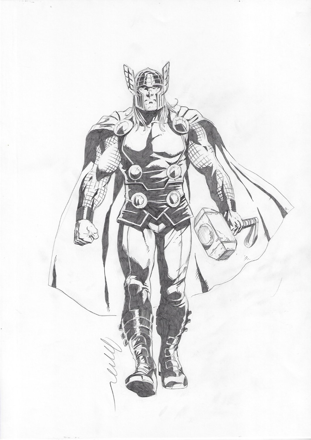 Marvel Licensing Art Thor Marching