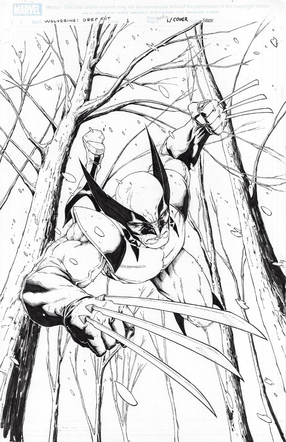 Wolverine Deep Cut Iss 1 2nd Print Cover