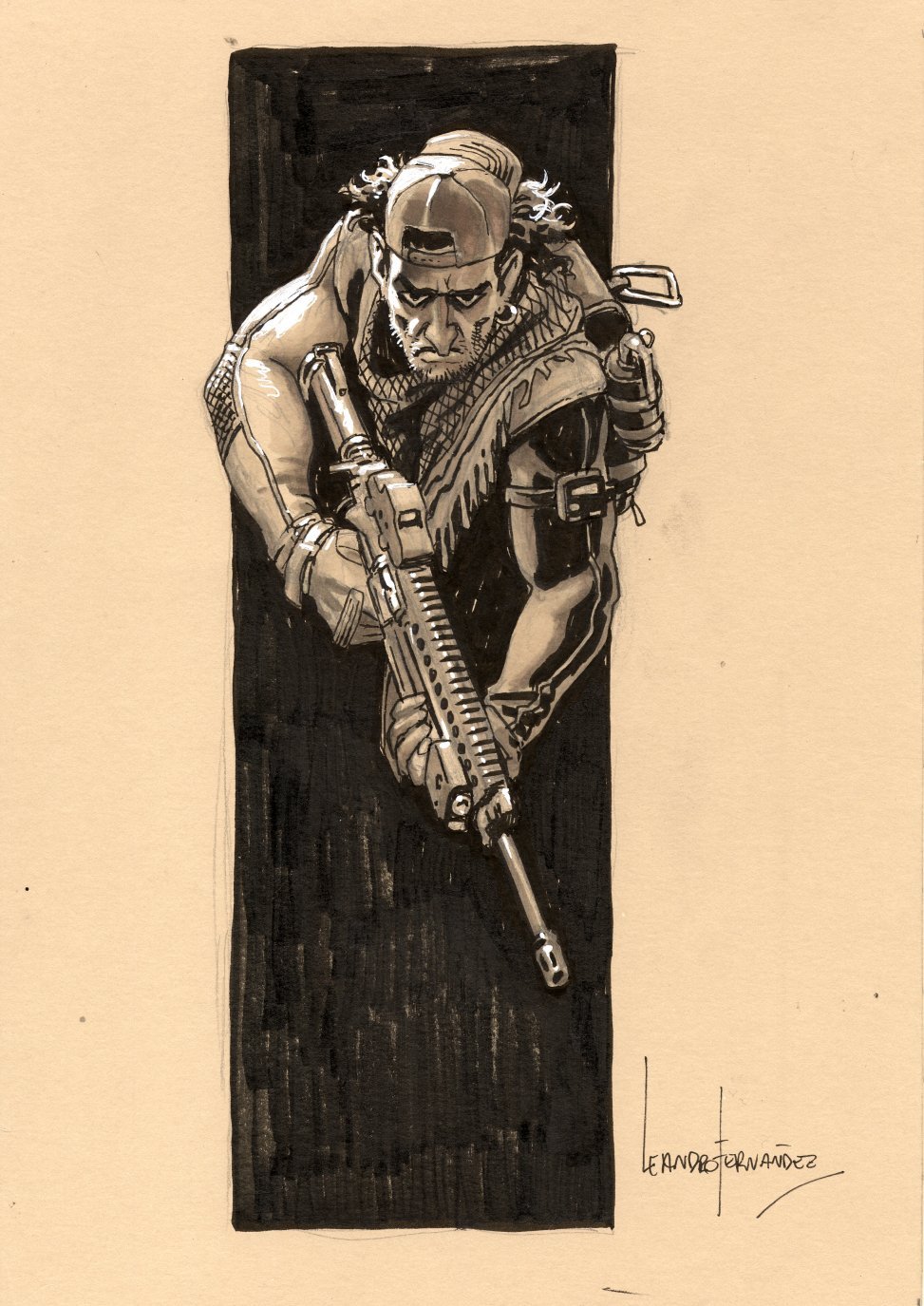 Old Guard Joe Illustration
