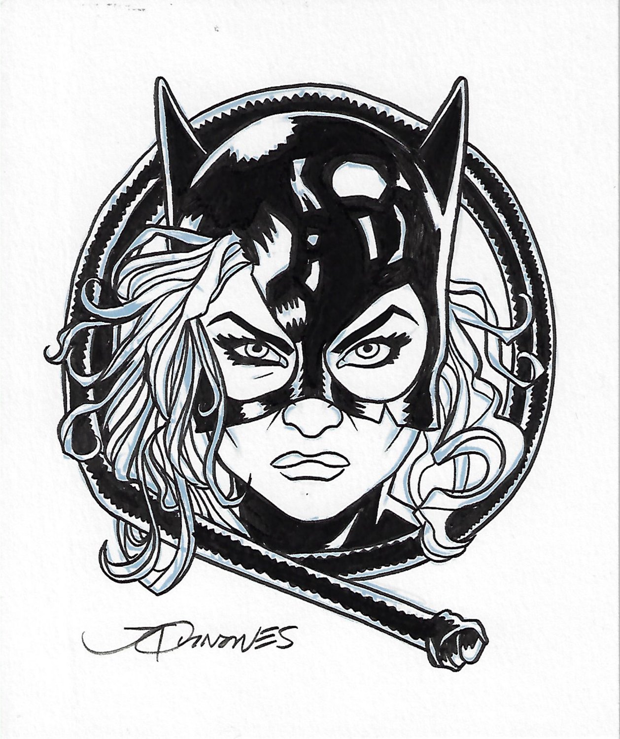 Catwoman Lapel Pin Art