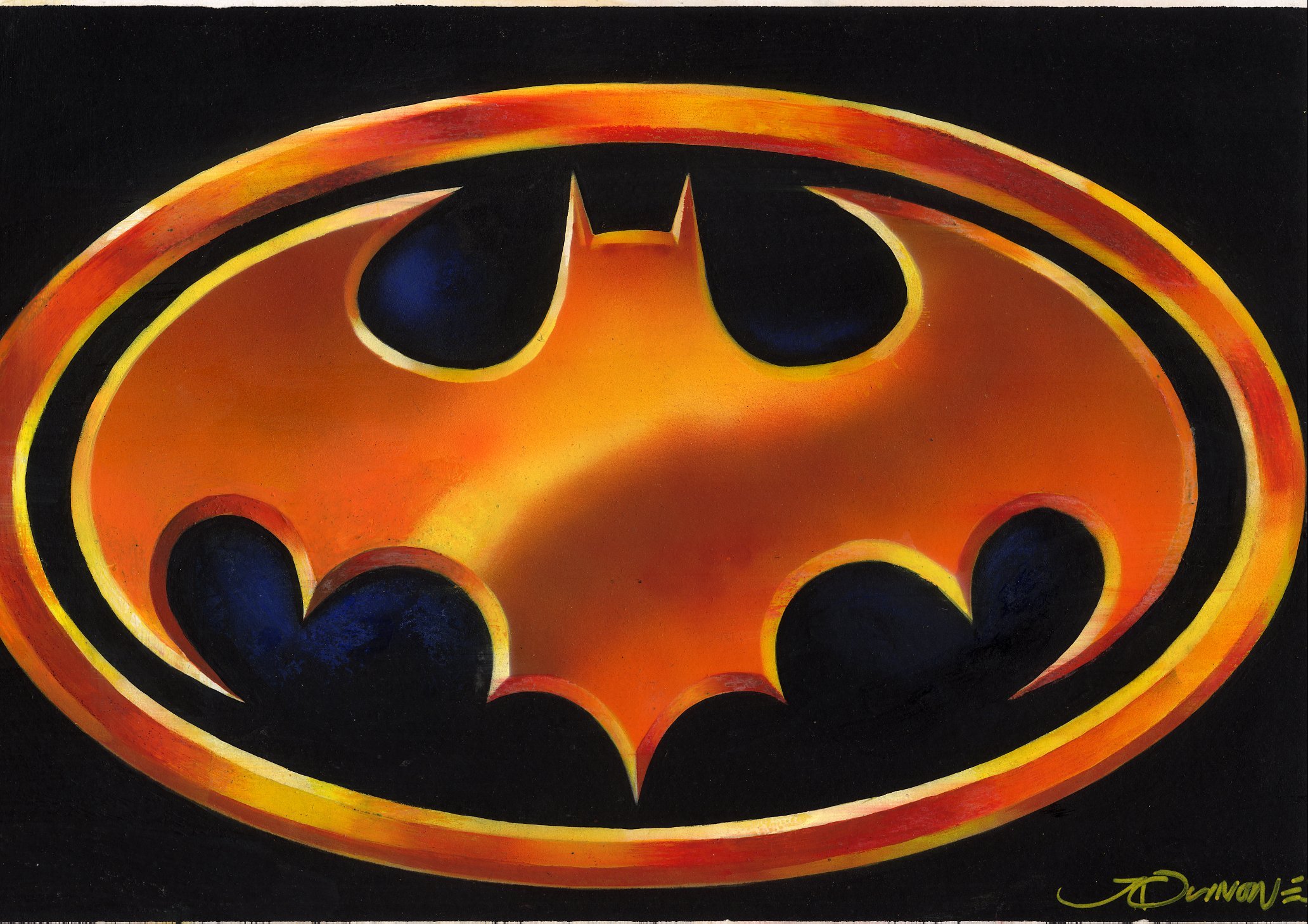 Batman '89 Echoes 06 Painted Logo Variant Cover