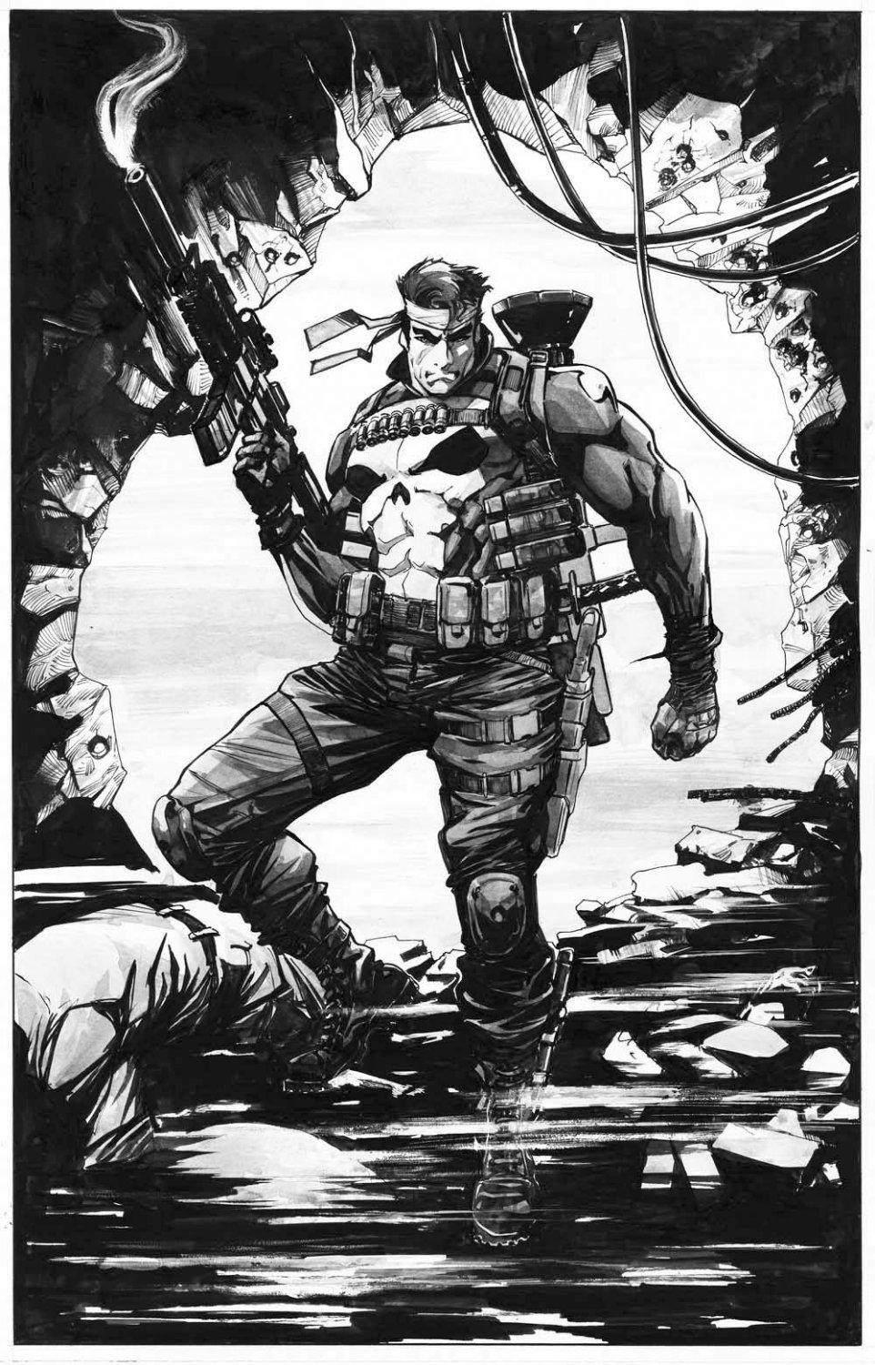 Brian Thies Punisher Illustration for Sale