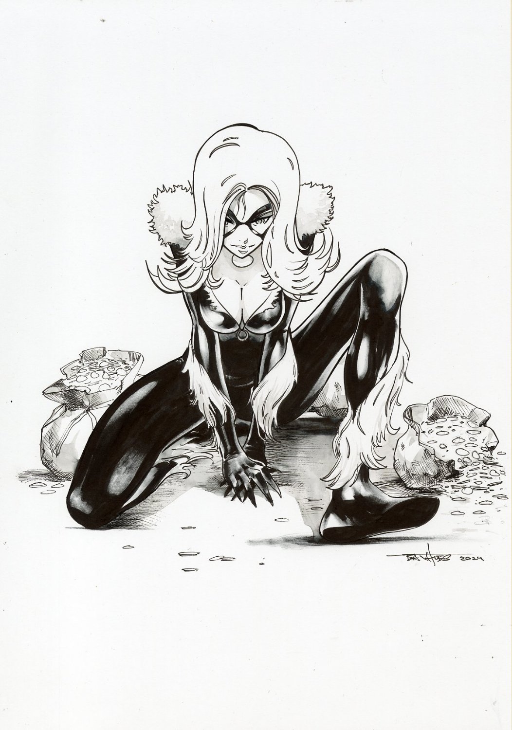 Black Cat Felicia Hardy 1 Char Full Figure Commission Example