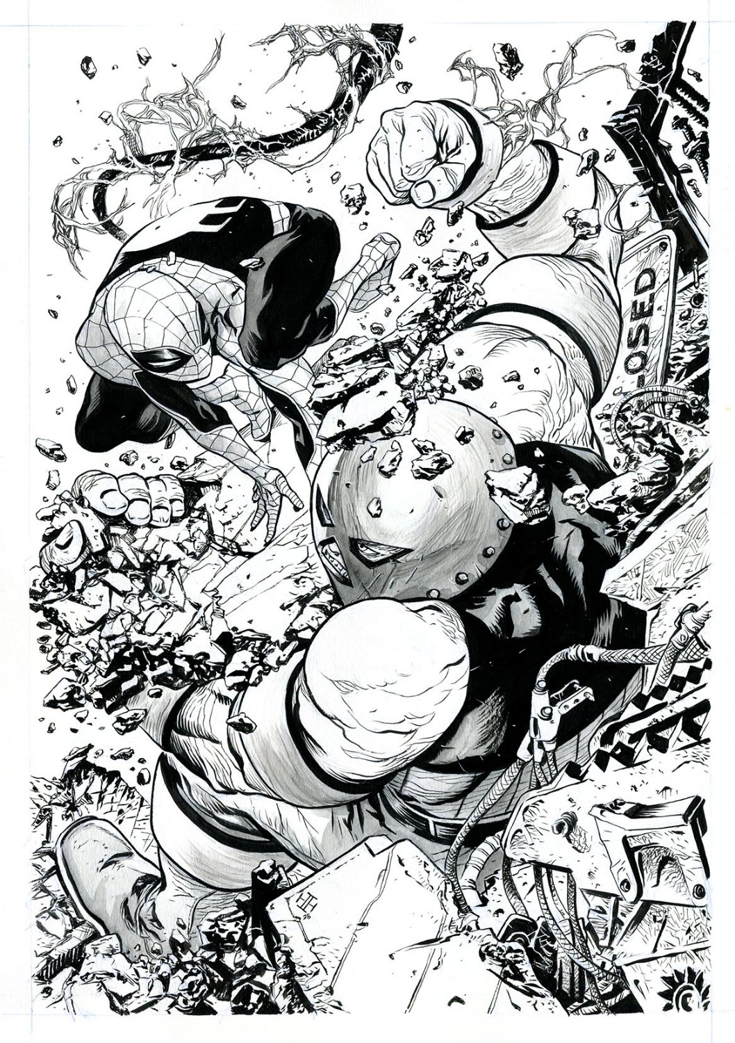 Max Fiumara 2 Character 11 x 17 Full Figure with Background