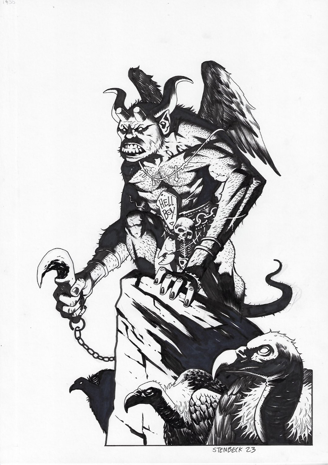 SDCC Hellboy 1991 Design Illustration
