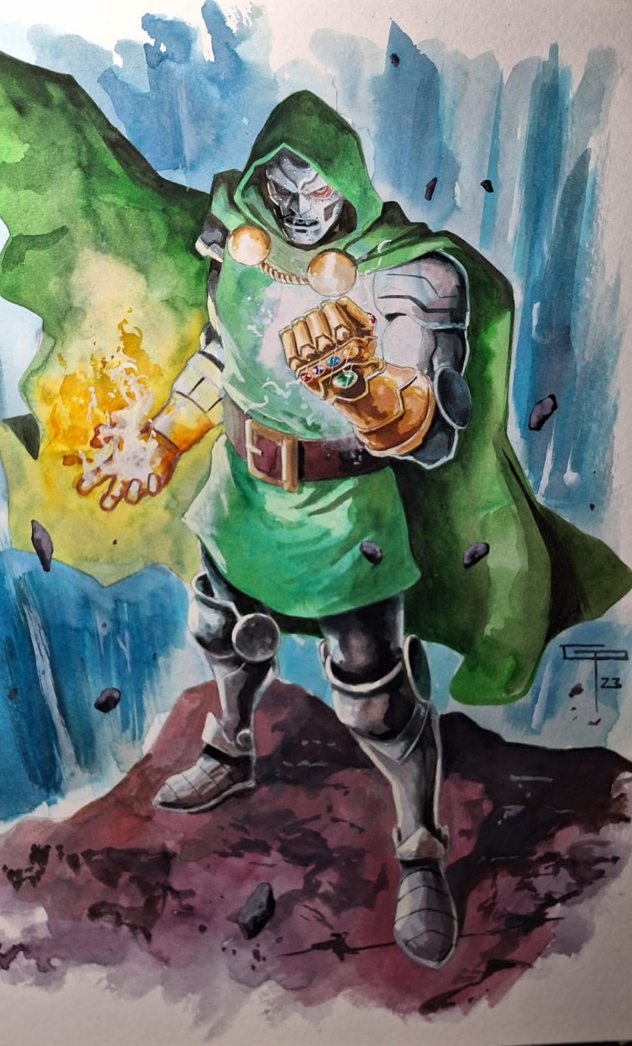 1 Char Full Figure Dr Doom Commission Example