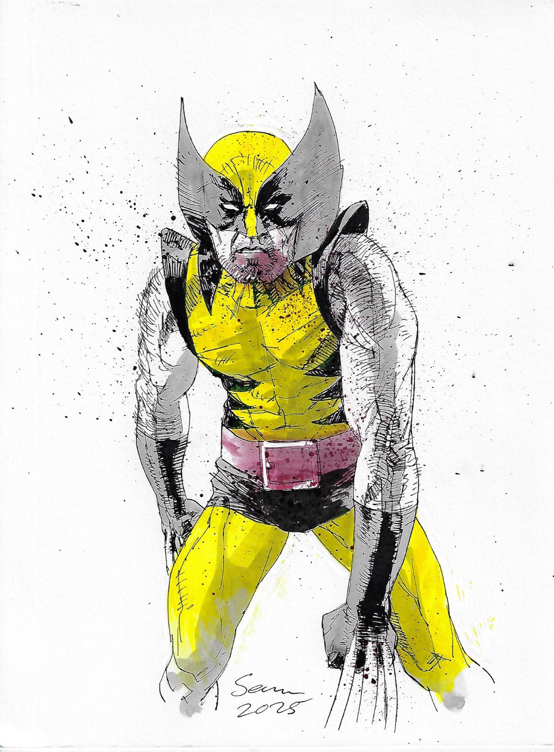 Sean Phillips Wolverine Painted Piece