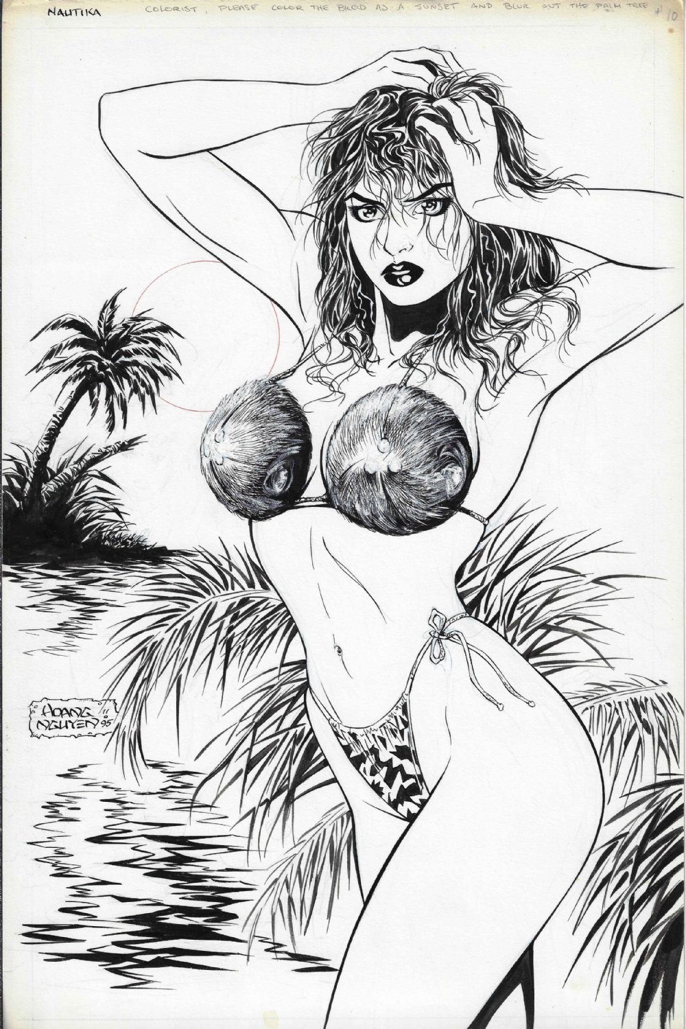 Wildstorm Swimsuit Card Set Nautika Coconut Bikini Art