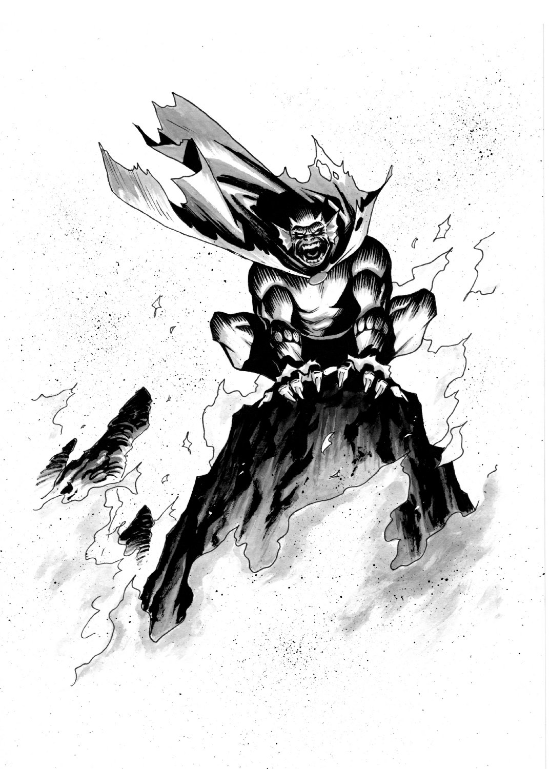 Damian Couceiro Etrigan The Demon Illustration for Sale